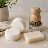 Natural Dish Washing Bundle - Bars, Brush & Soap