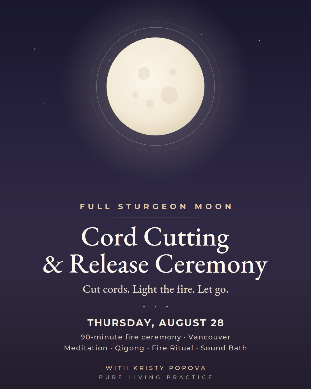 Full Moon: Cord Cutting & Release Ceremony