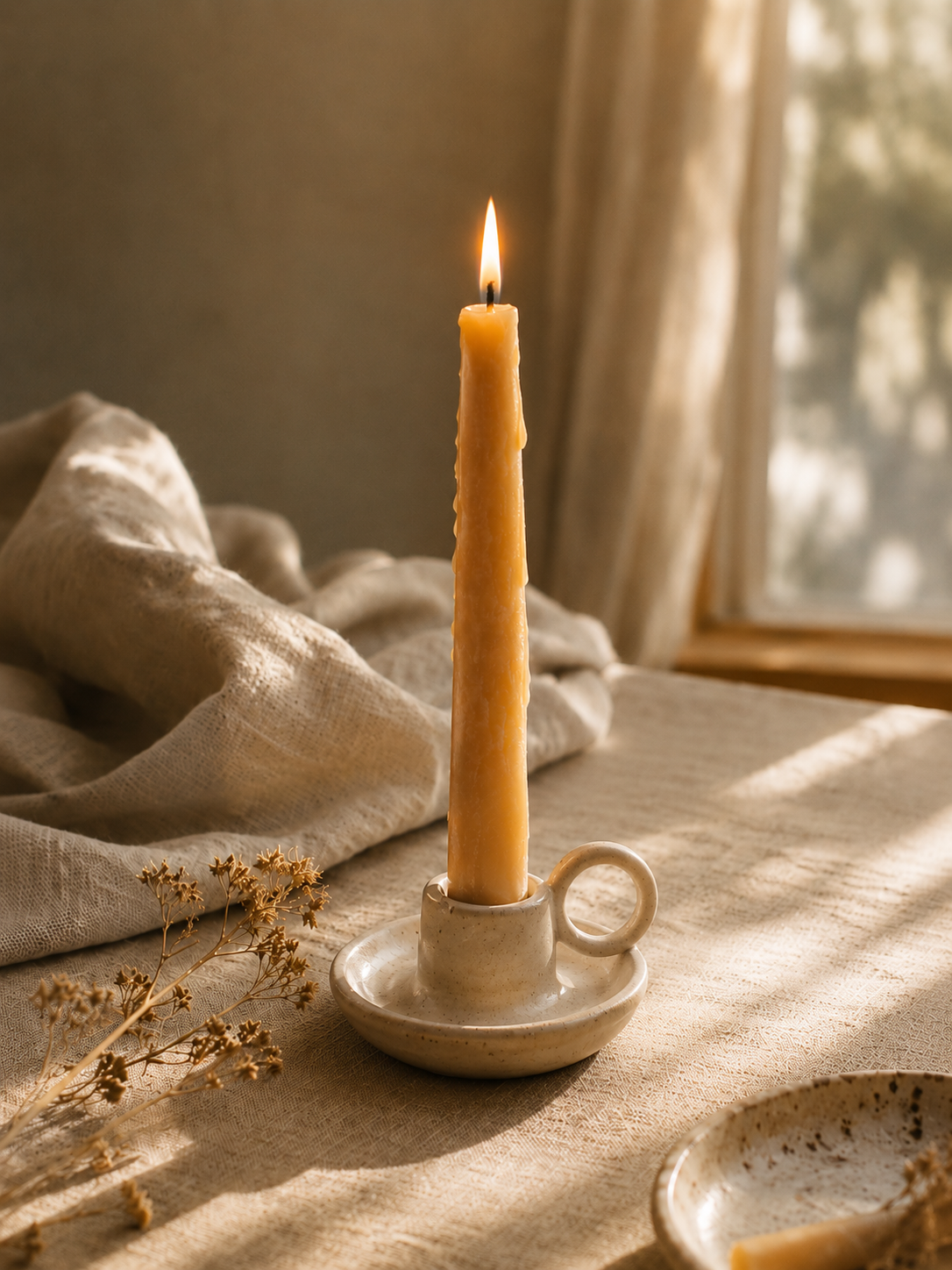 Ceramic Taper Candle Holder
