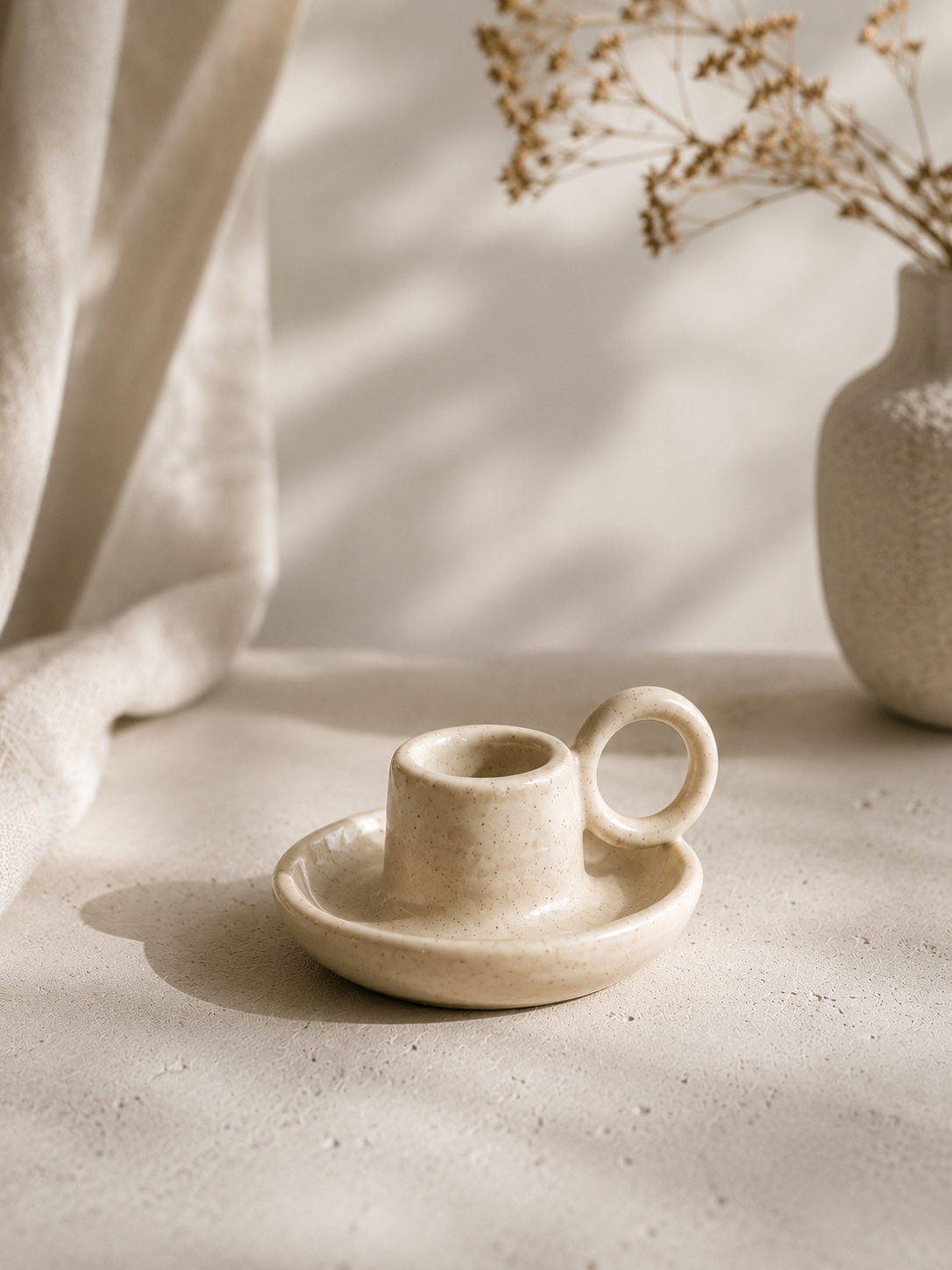Ceramic Taper Candle Holder